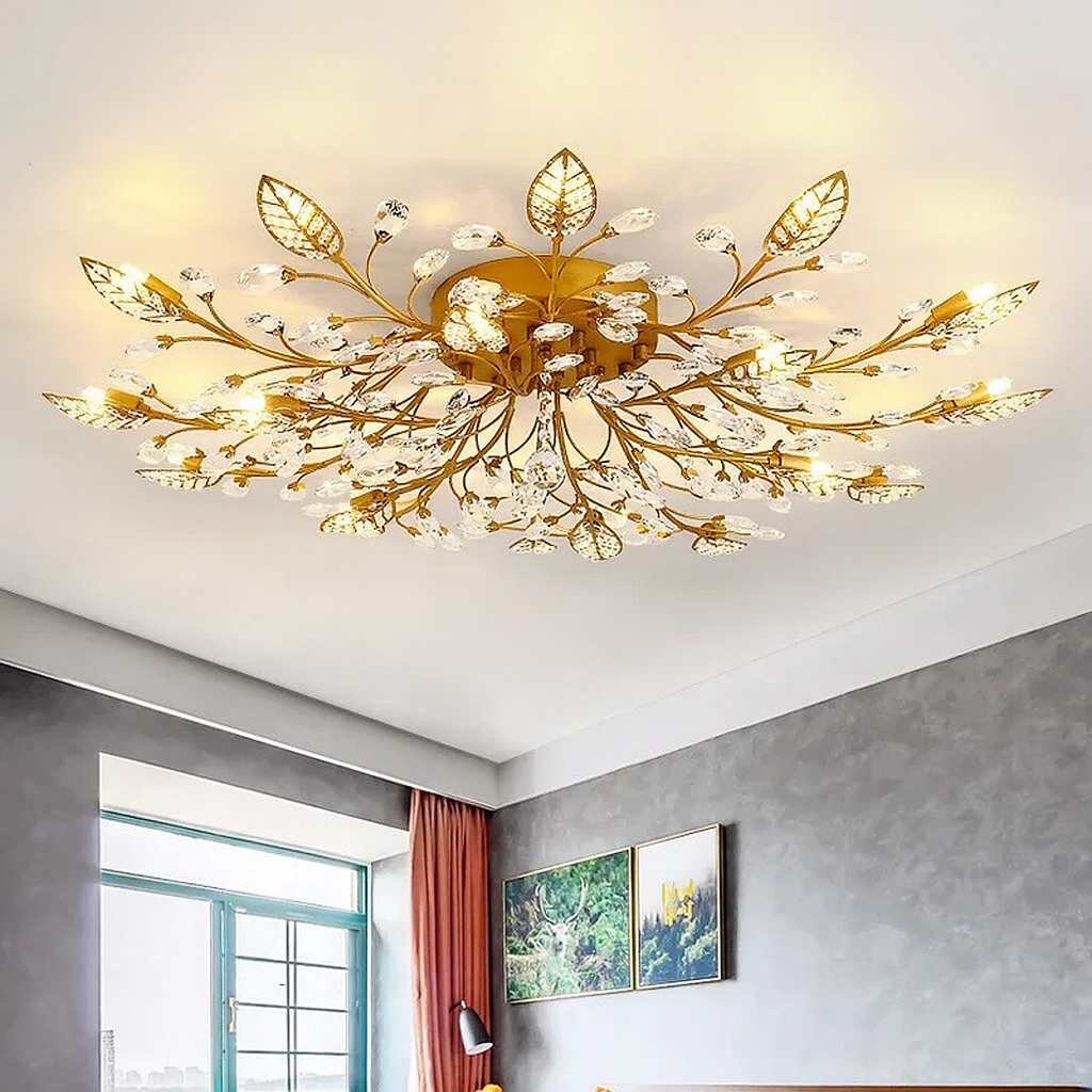 Luxury crystal ceiling light