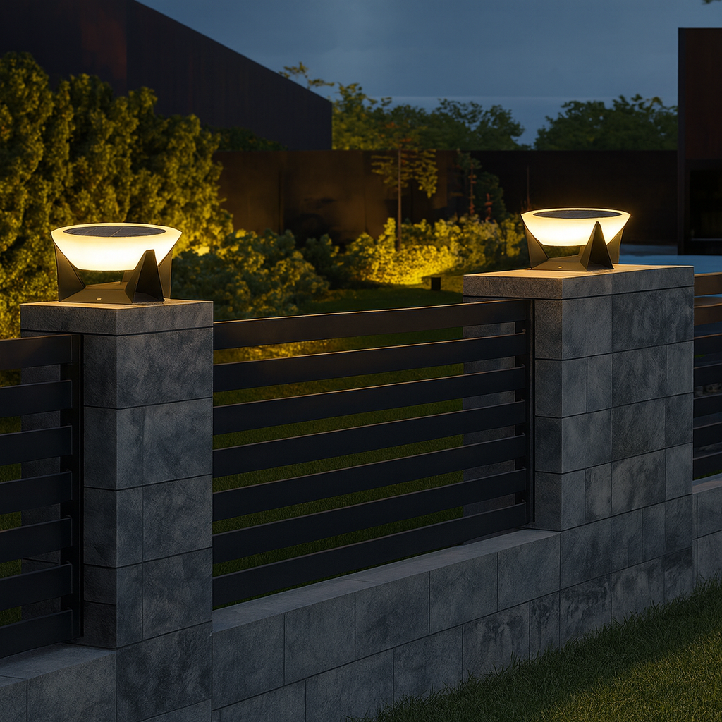 Solar patio lamp