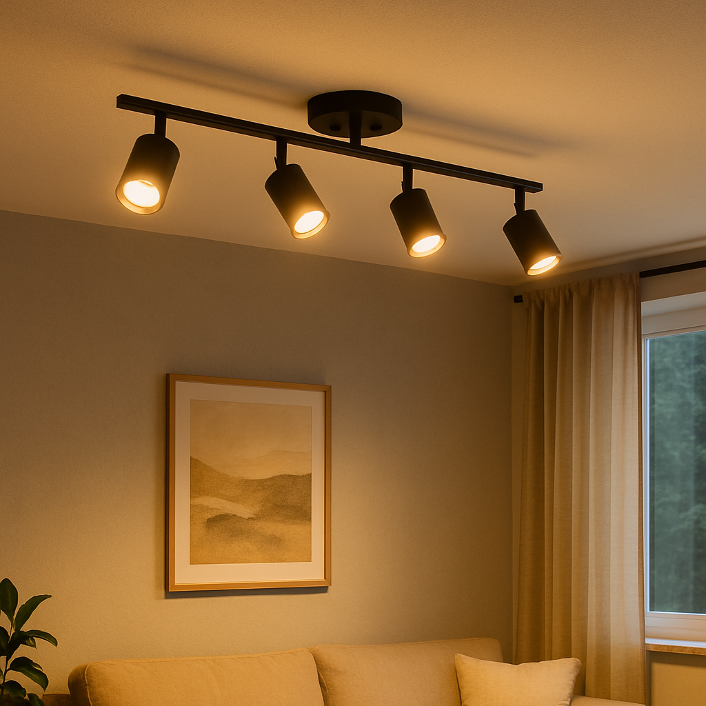 Modern 4-Head Ceiling Light