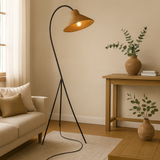 Bamboo floor lamp