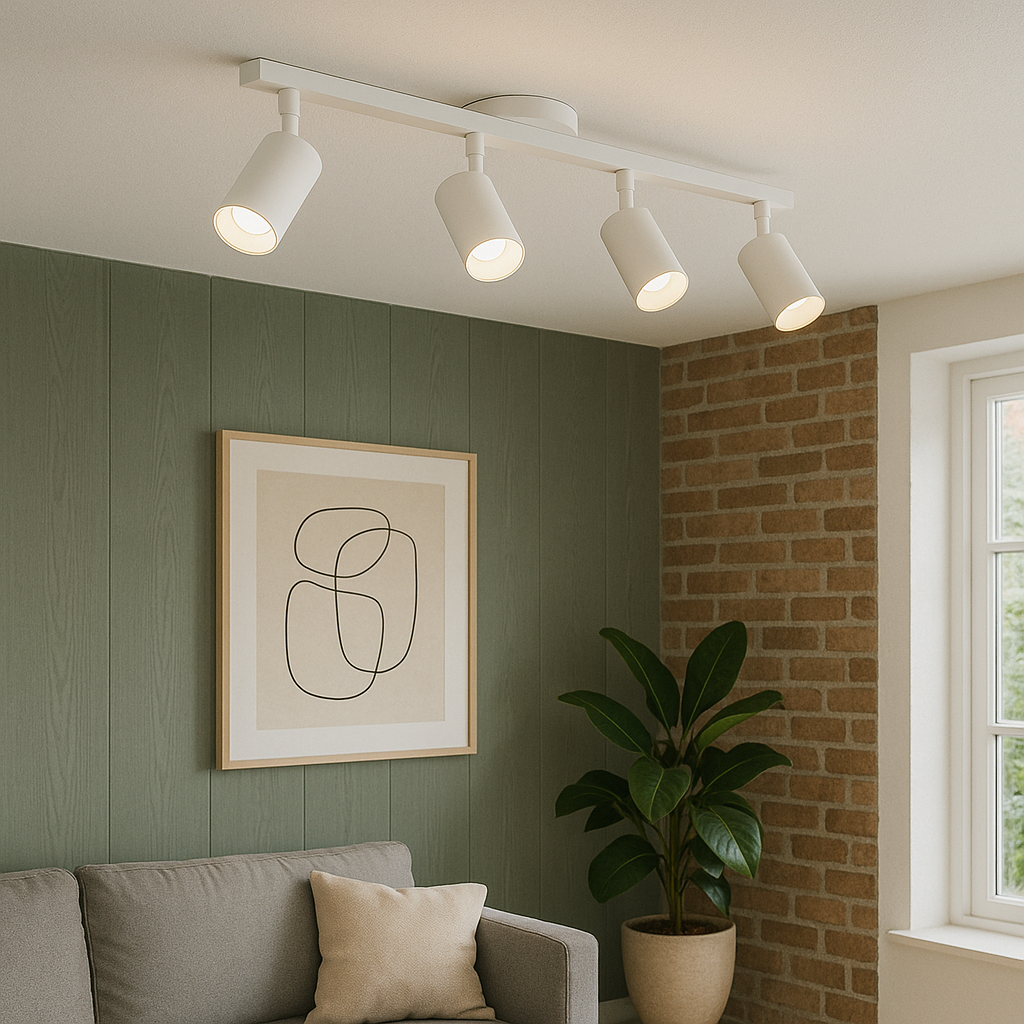 Modern 4-Head Ceiling Light