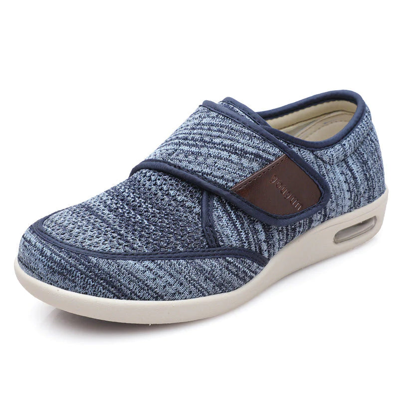 Chaussures Orthopédiques Diabétique Bleu clair: Matière respirante, Pieds Sensibles