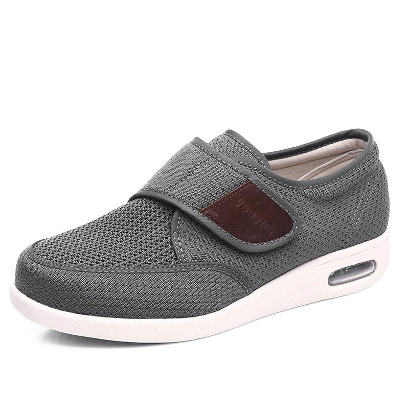 Chaussures Orthopédiques Diabétique Grises: Profondeur Supplémentaire, Soutien Arches