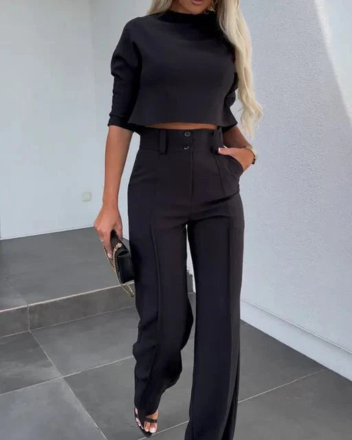 Ensemble Pièces Tendance Chloe en Noir - Style Chic et Confortable travel bot