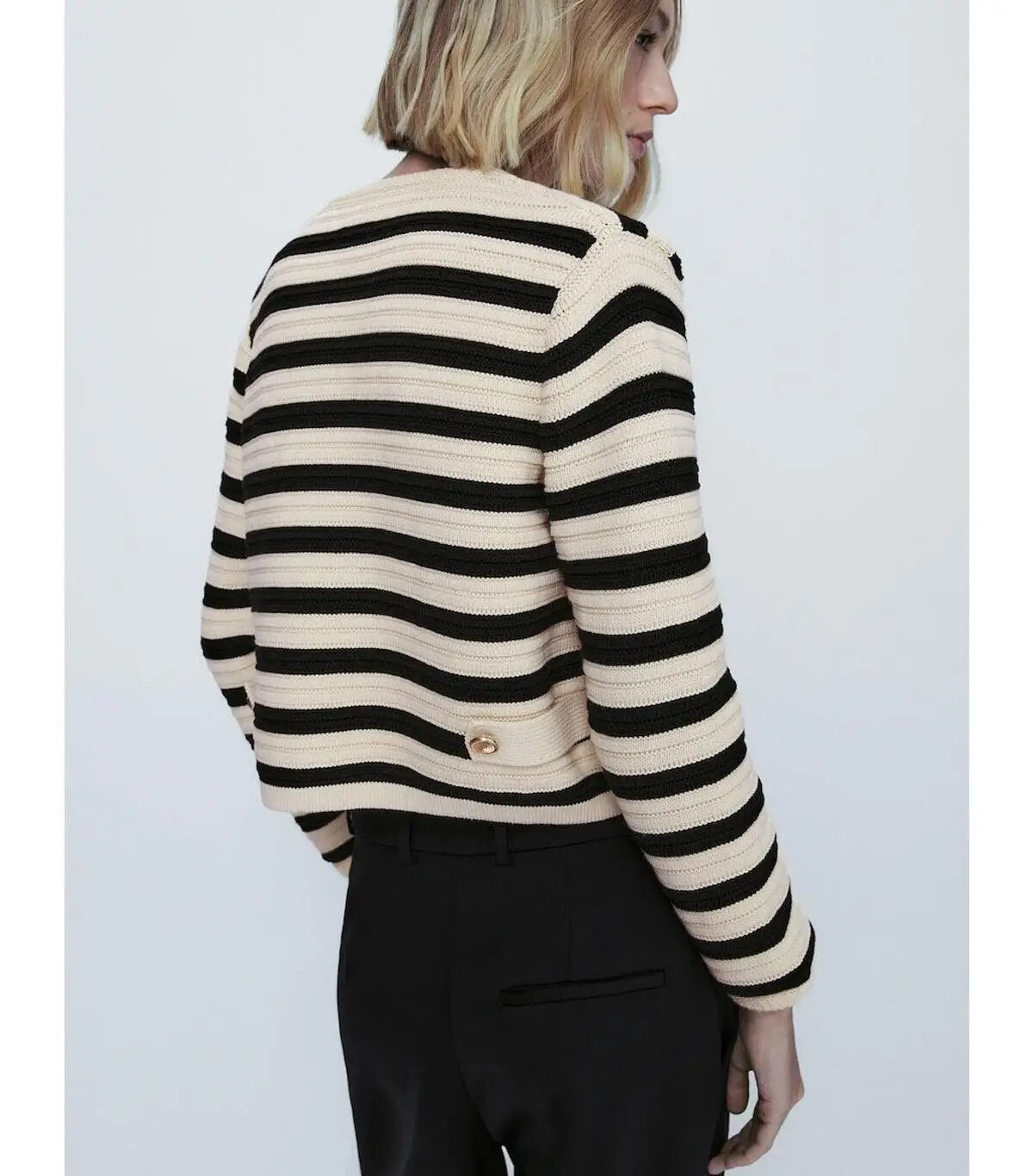 Cardigan à rayures Coco - Confort maximal, style chic, mode féminine travel b