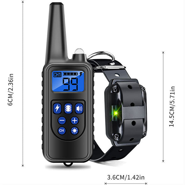 Collier de Dressage Anti-aboiement Etanche Rechargeable pour Chien - Confort Animal et Sécurité