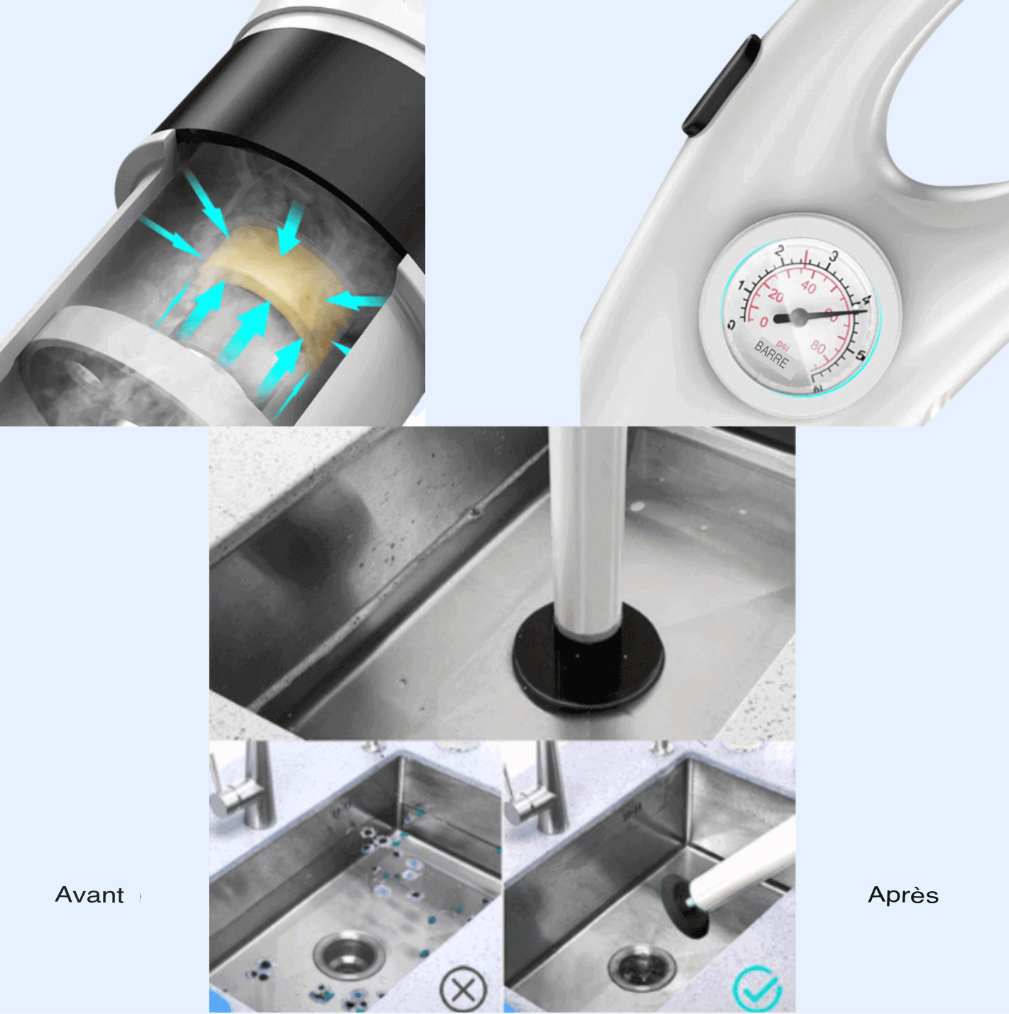 Déboucheur Pro - Performance efficace pour un débouchage rapide et sûr travel