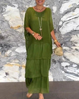 Elsie | Elegant long dress with O-neck for women