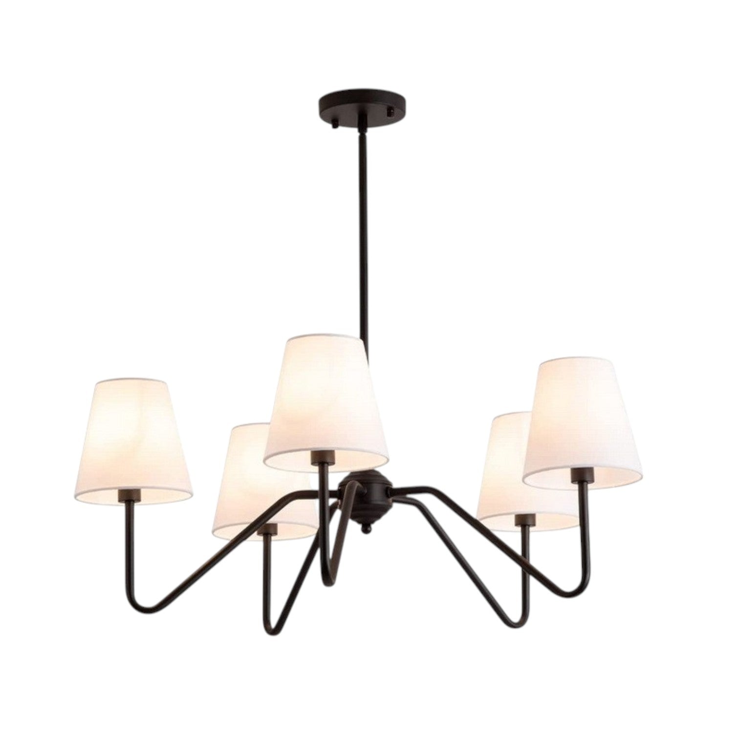 Silk bedroom chandelier