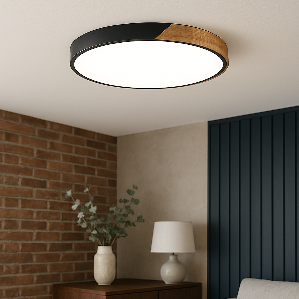 Nordic wooden ceiling light