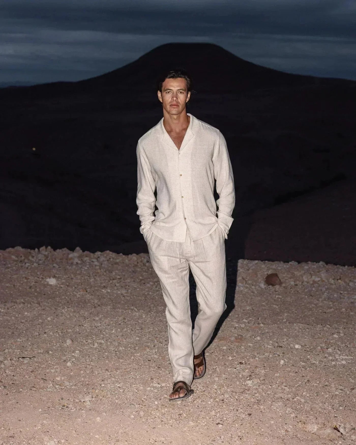 Ensemble de linge de tenue décontractée Jesse, haut en lin pour confort estival d