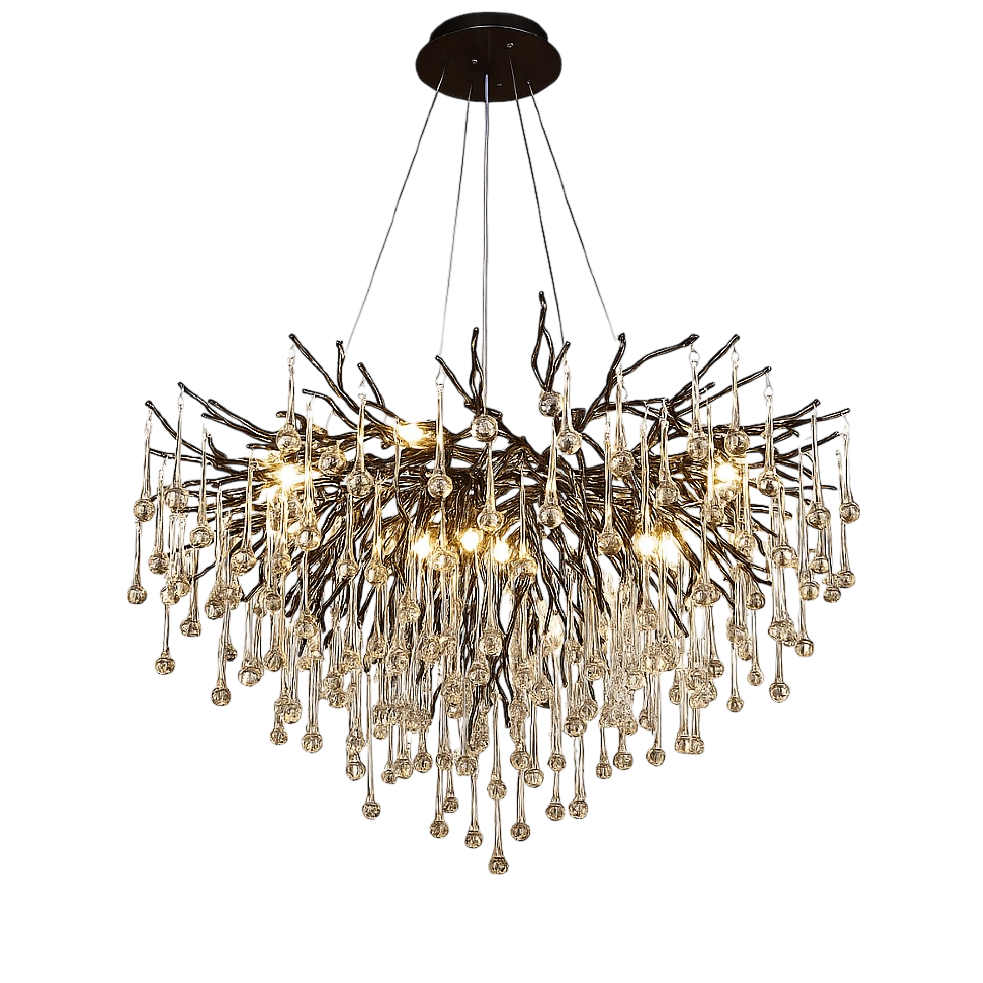 Black Raindrop Chandelier