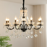 French black crystal chandelier