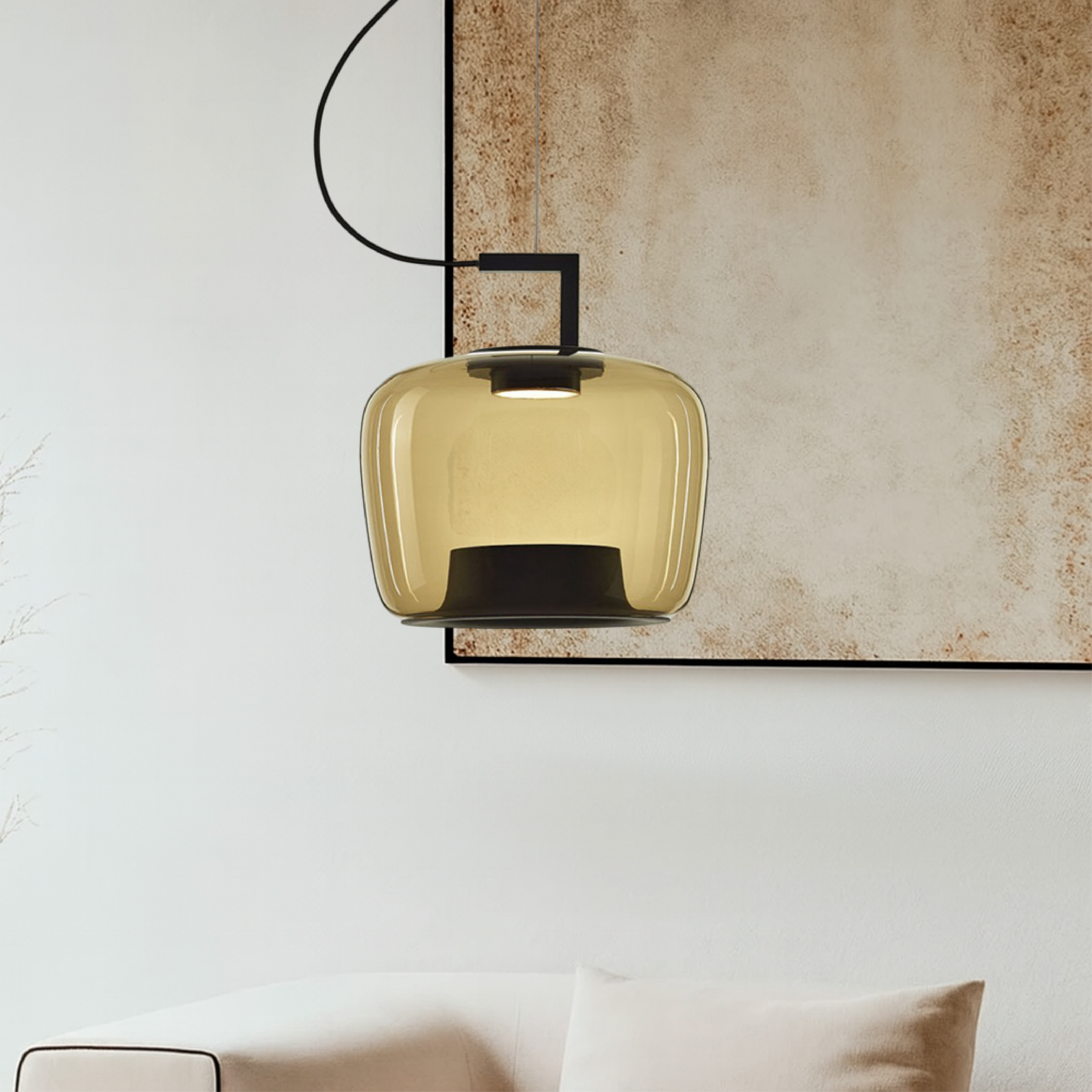 Jaura glass pendant lamp