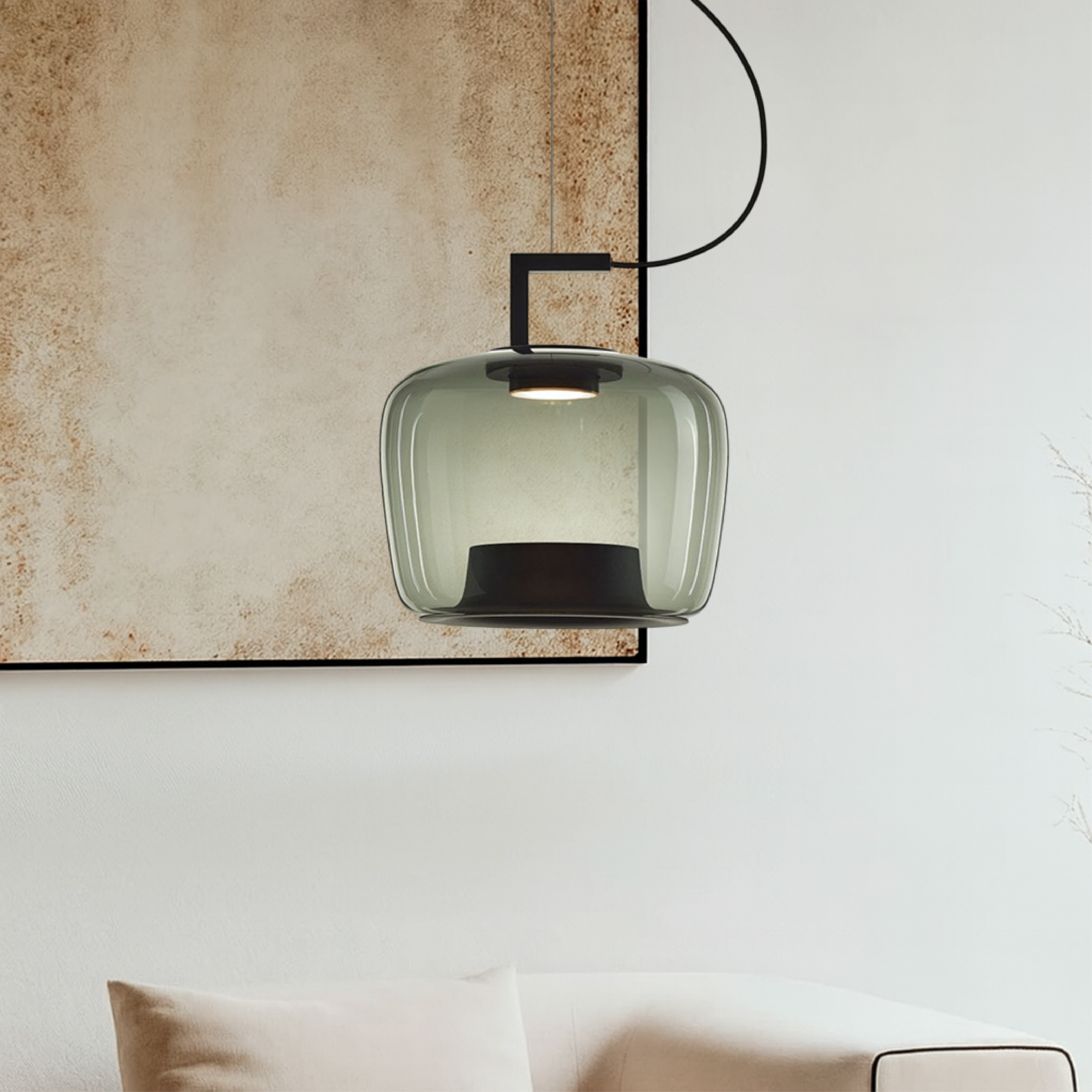 Jaura glass pendant lamp