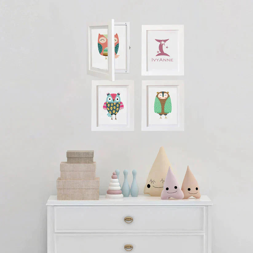 Cadre art enfants KreativFrame - Décoration murale enfantine travel bottle le