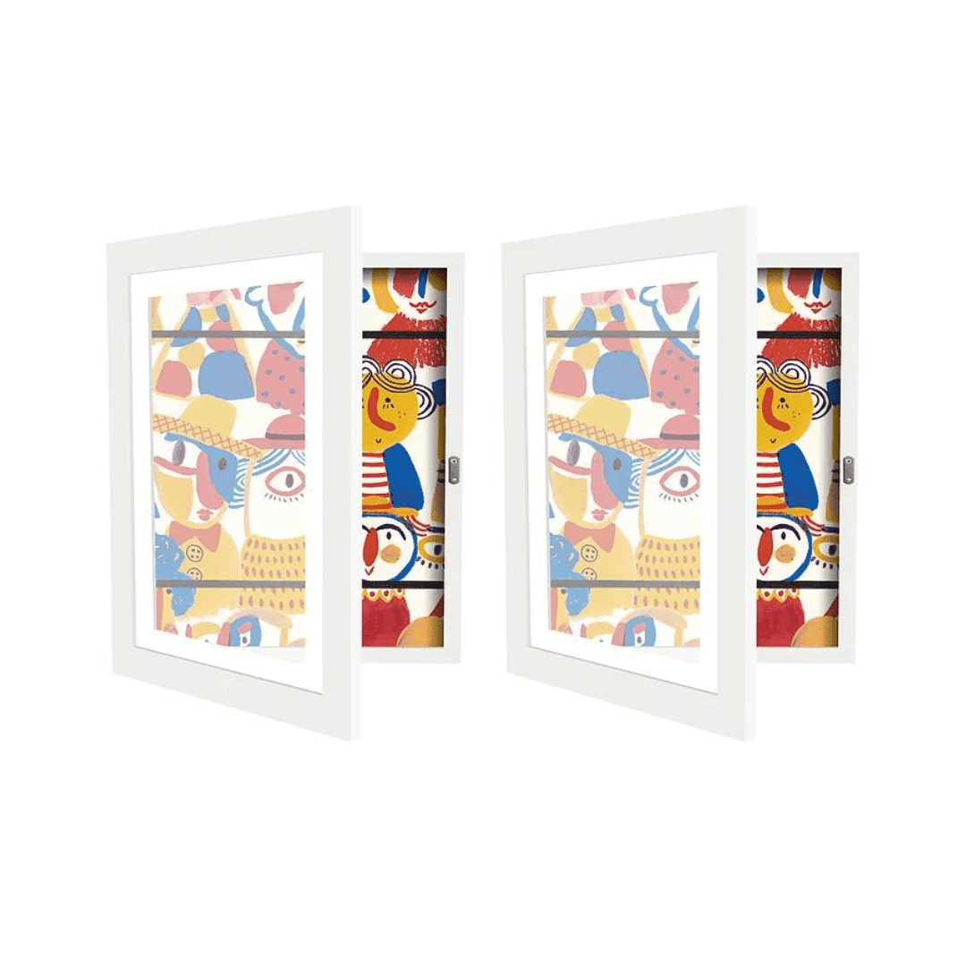 Cadre art enfants KreativFrame Blanc Lot de , ou galeries pour espace bien rangé