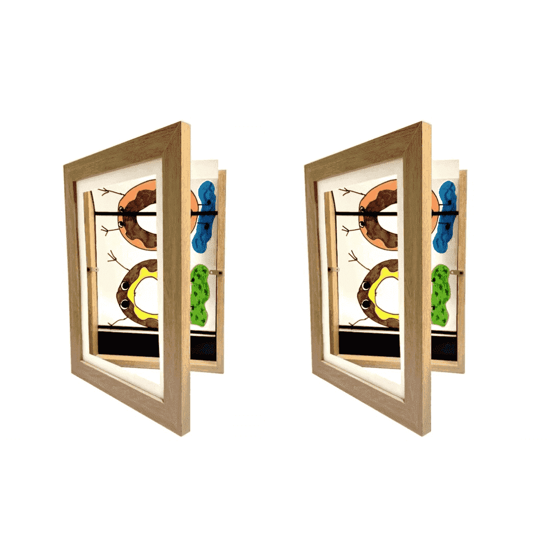 Cadre art enfants KreativFrame Bois Lot de , ou galeries pour organisation créative