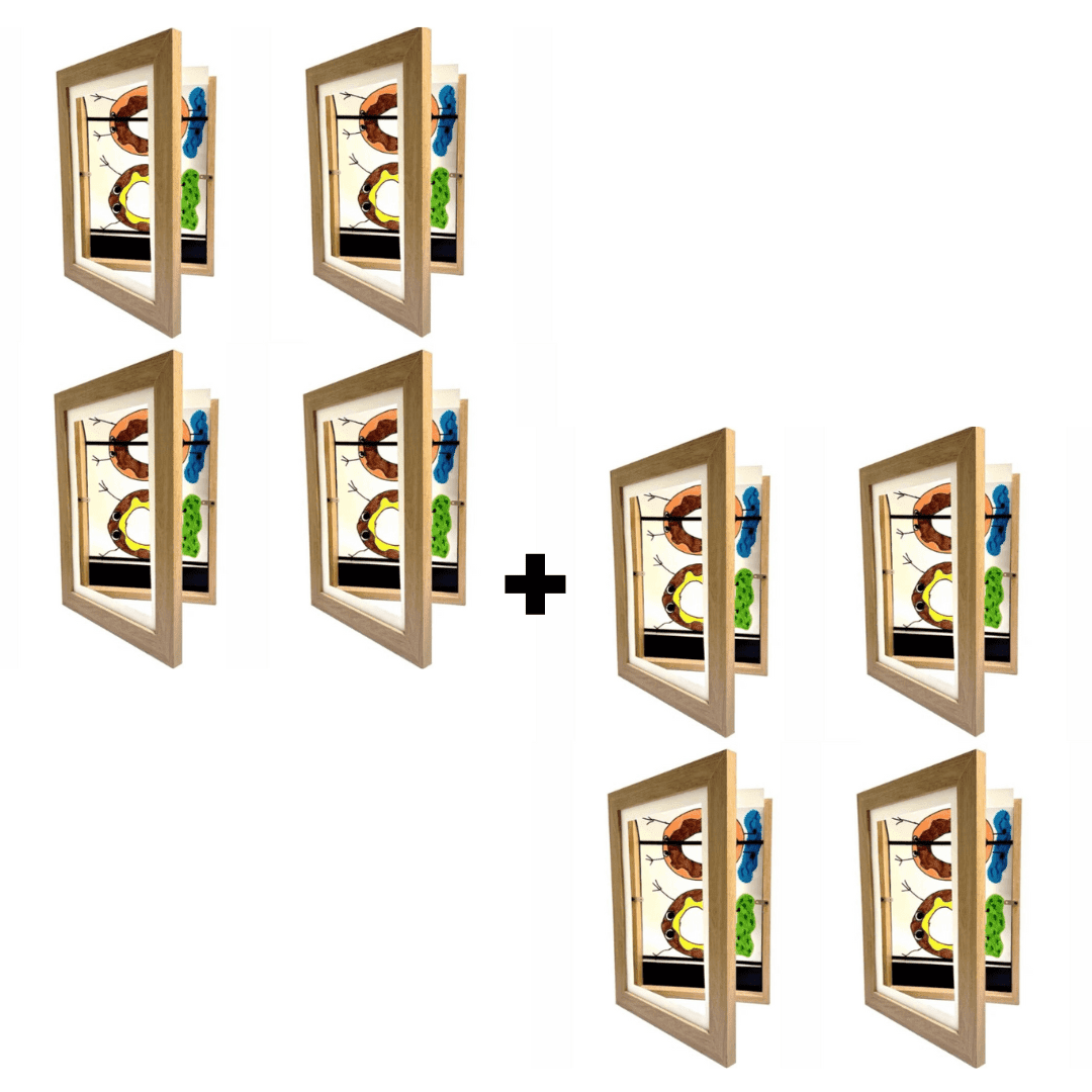 Cadre art enfants KreativFrame Bois Lot de , ou galeries pour organisation créative