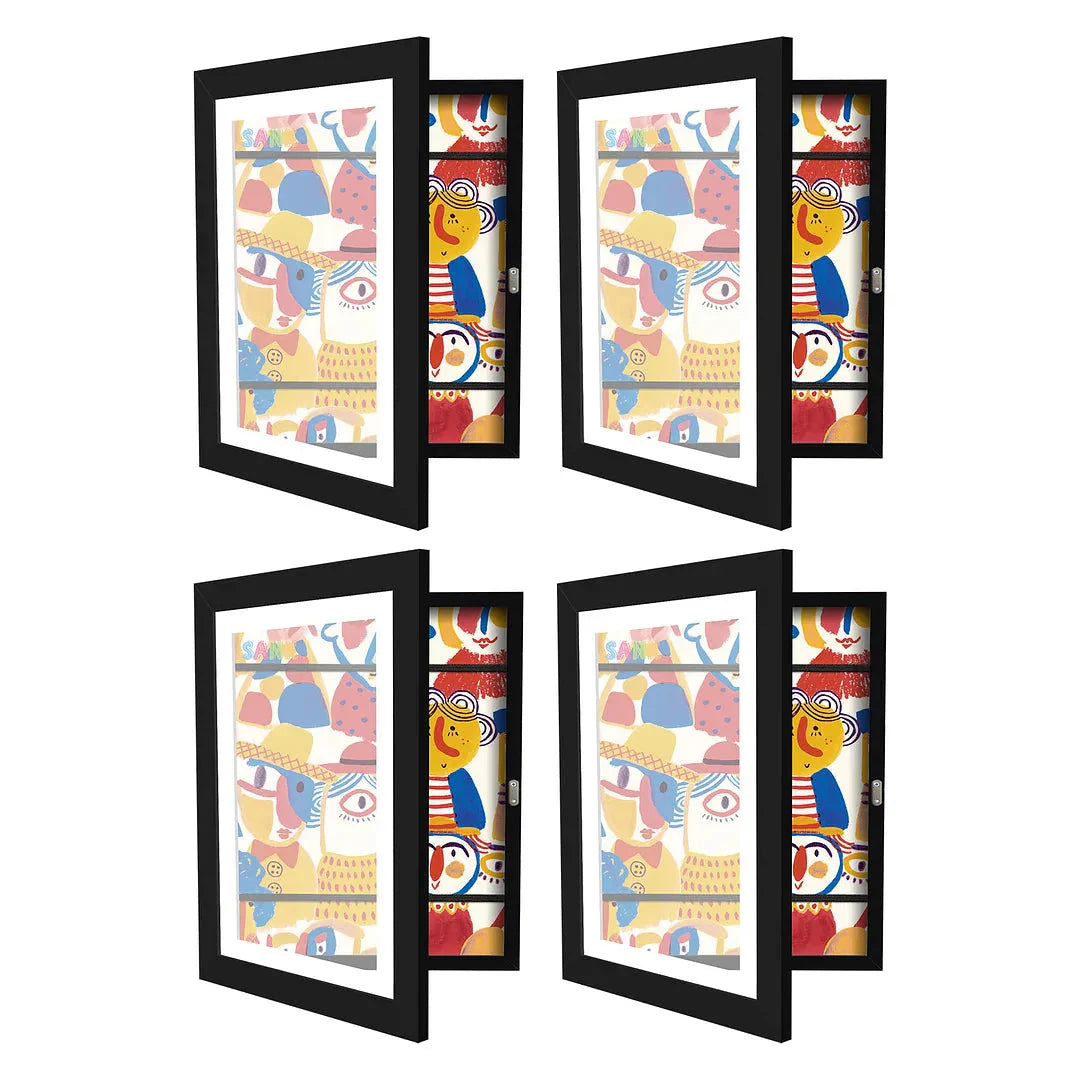 Cadre art enfants KreativFrame Noir Lot de , ou galeries pour décoration murale d