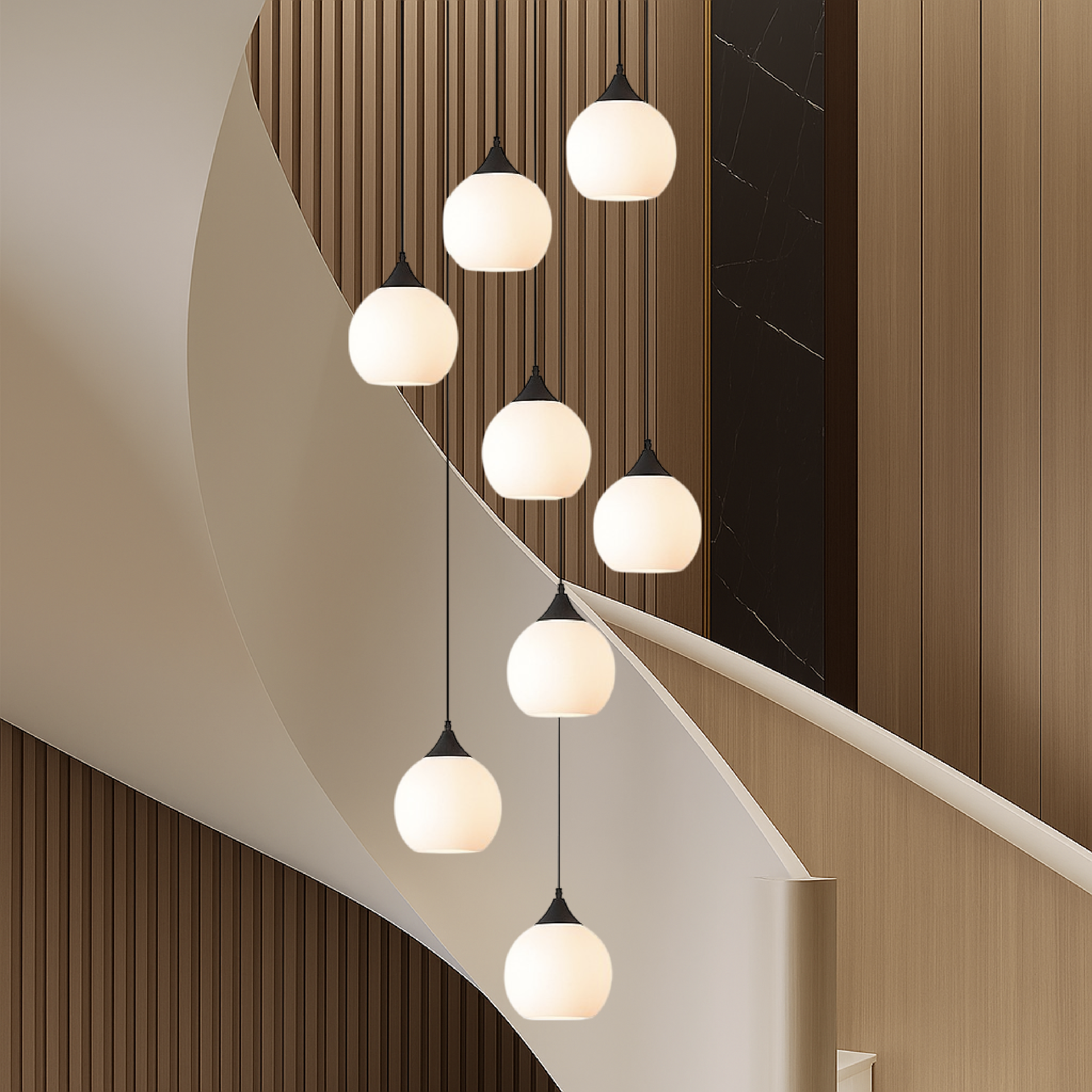 Chandelier of the Staircase of the Villa of Gade