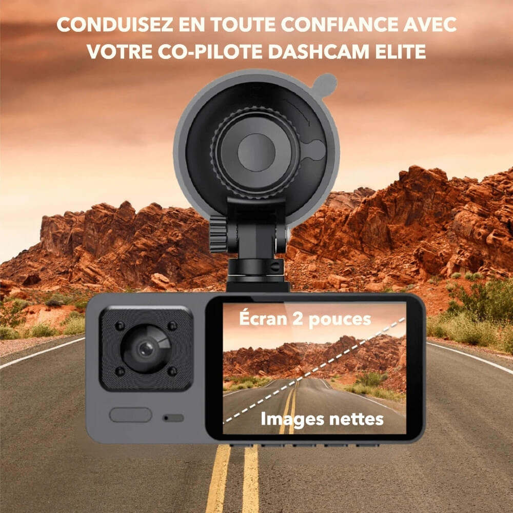 Caméra de voiture La DashCam Elite 4K avec surveillance automobile fiable pour sécurité routière accrue