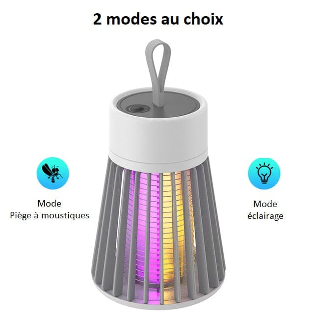 Lampe Anti-Moustique Photocatalytique UV Rechargeable USB - Sécurité Enfants Animaux