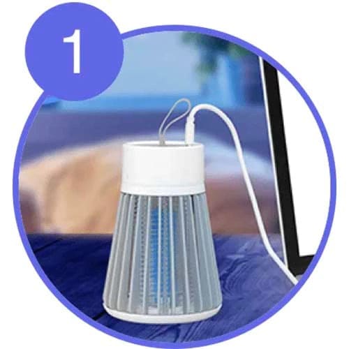 Lampe Anti-Moustique Photocatalytique UV Rechargeable USB - Technologie Photocatalytique