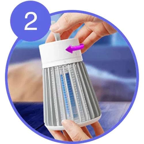 Lampe Anti-Moustique Photocatalytique UV Rechargeable USB - Technologie Photocatalytique