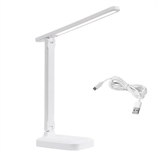 Lampe de bureau LED sans fil pliable et tactile - Éclairage ajustable pour plus de confort