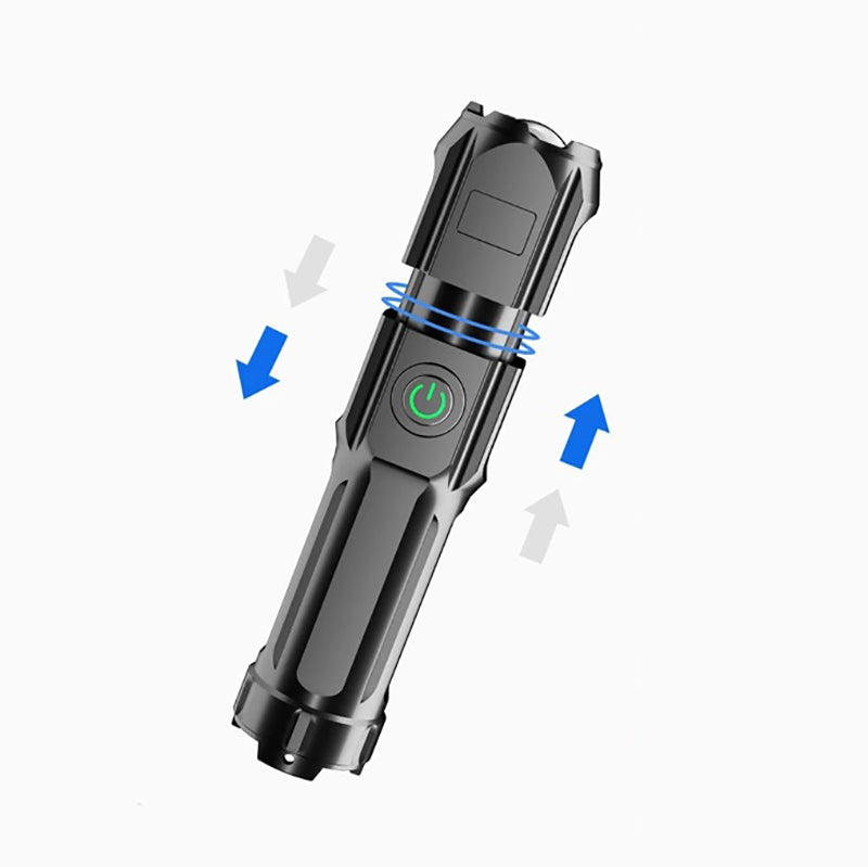 Lampe torche puissante et rechargeable, idéale pour la sécurité avec éclairage puissant