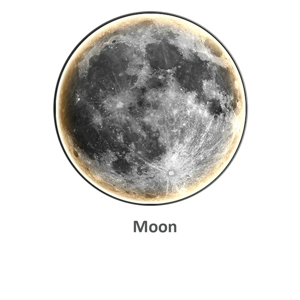 Lampe Murale LED en Forme de Lune pour une ambiance zen et une décoration moderne