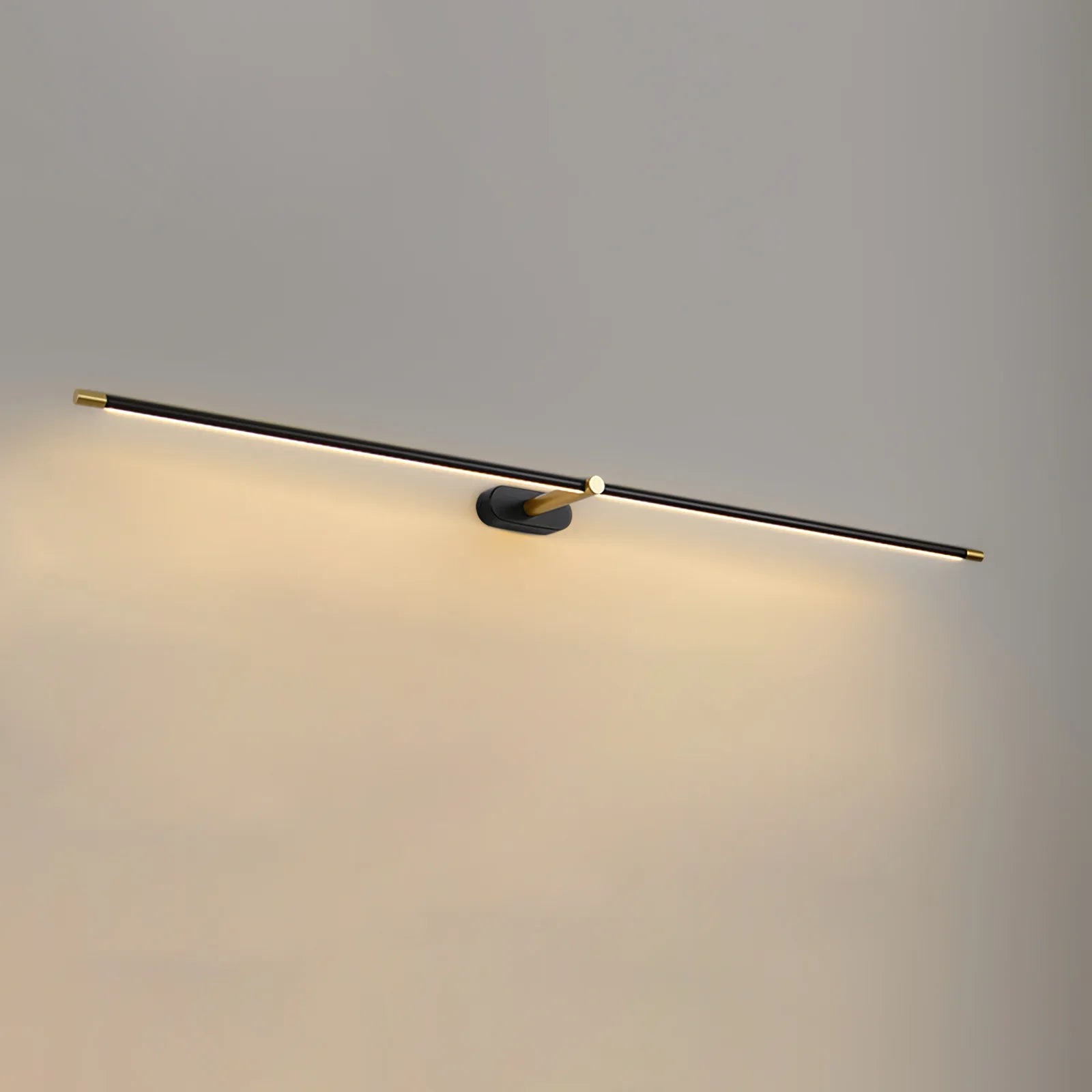 Wall-mounted light bar for bathroom above the mirror