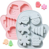 Silicone molds for Christmas cakes (set of 2)