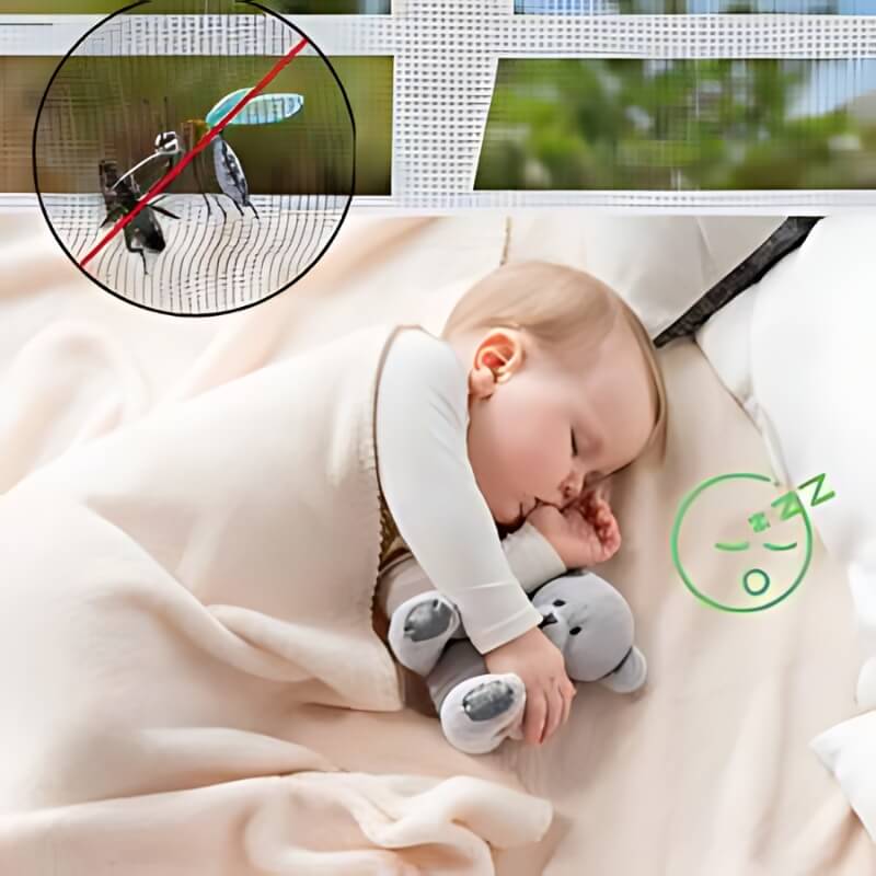 Moustiquaire Magnétique pour Fenêtres en maille fibre verre robuste ignifuge dog