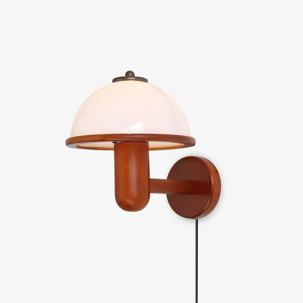 Mushroom-shaped wall lamp