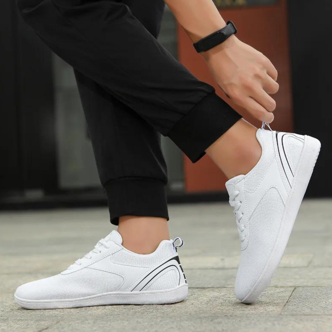 Chaussures Barefoot Minimalistes Unisexe Blanc - Confort et Respirabilité pour Activités Sportives