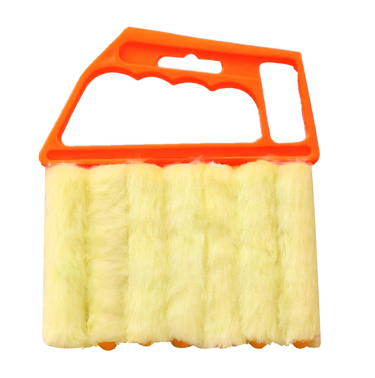 Nettoyeur de poussière en microfibre lavable pour fenêtres - Design ergonomique et tendance en orange