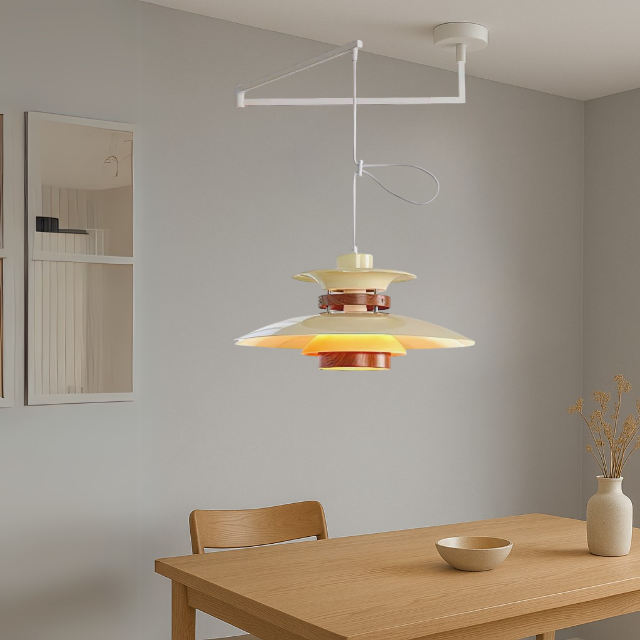 Merado articulated arm pendant lamp