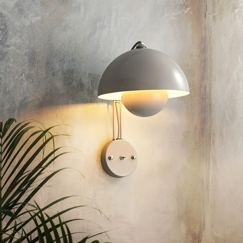 Lampe Murale Champignon NightBud avec design minimaliste et éclairage LED nocturne