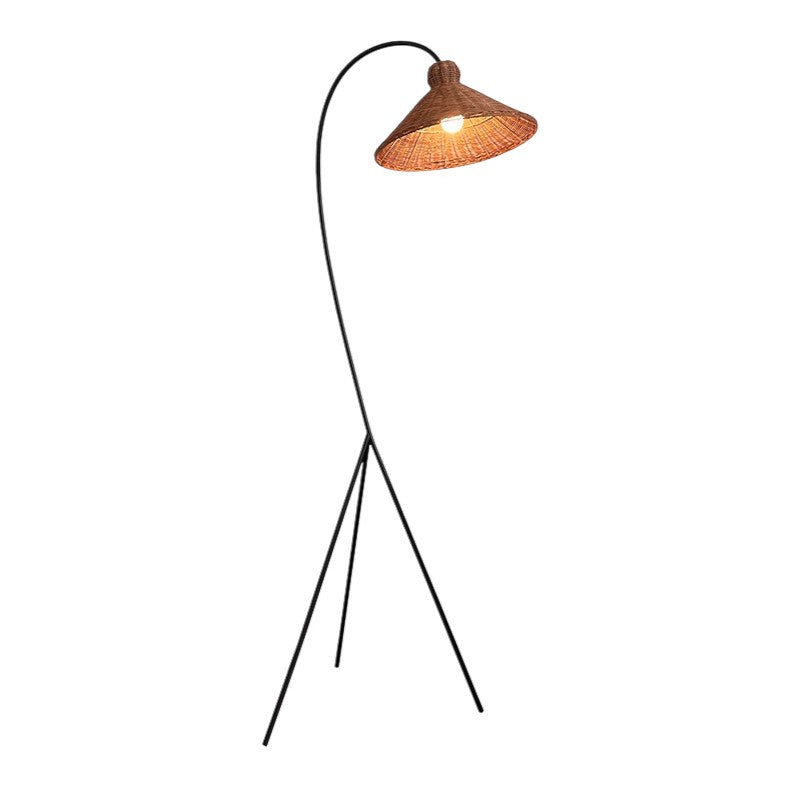 Bamboo floor lamp