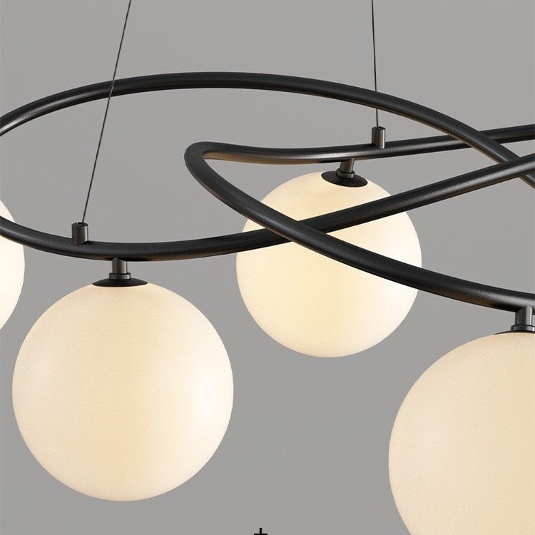 Black Nordic Retro Chandeliers