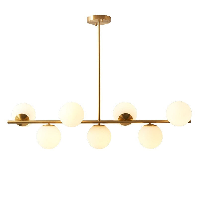 Golden kitchen table chandelier