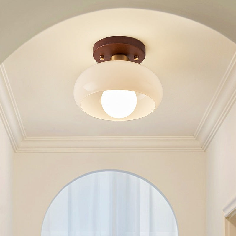 Cream Bauhaus Ceiling Light