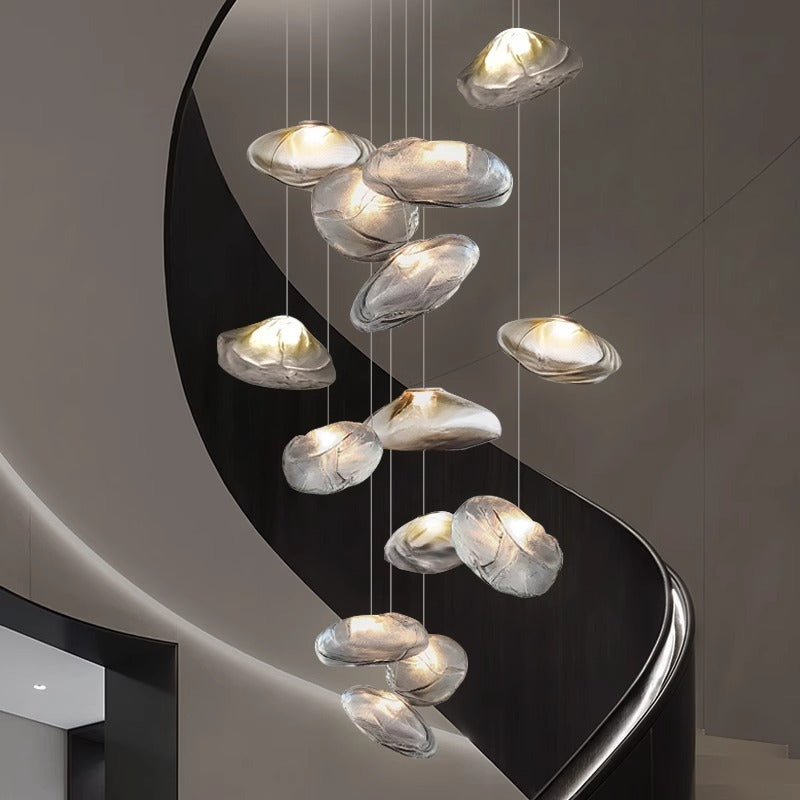 Nordic Glass Chandelier Villa