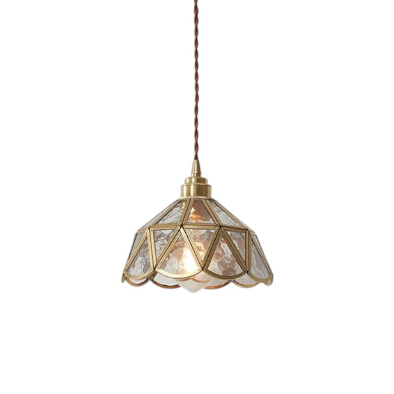 Vintage glass pendant lamp