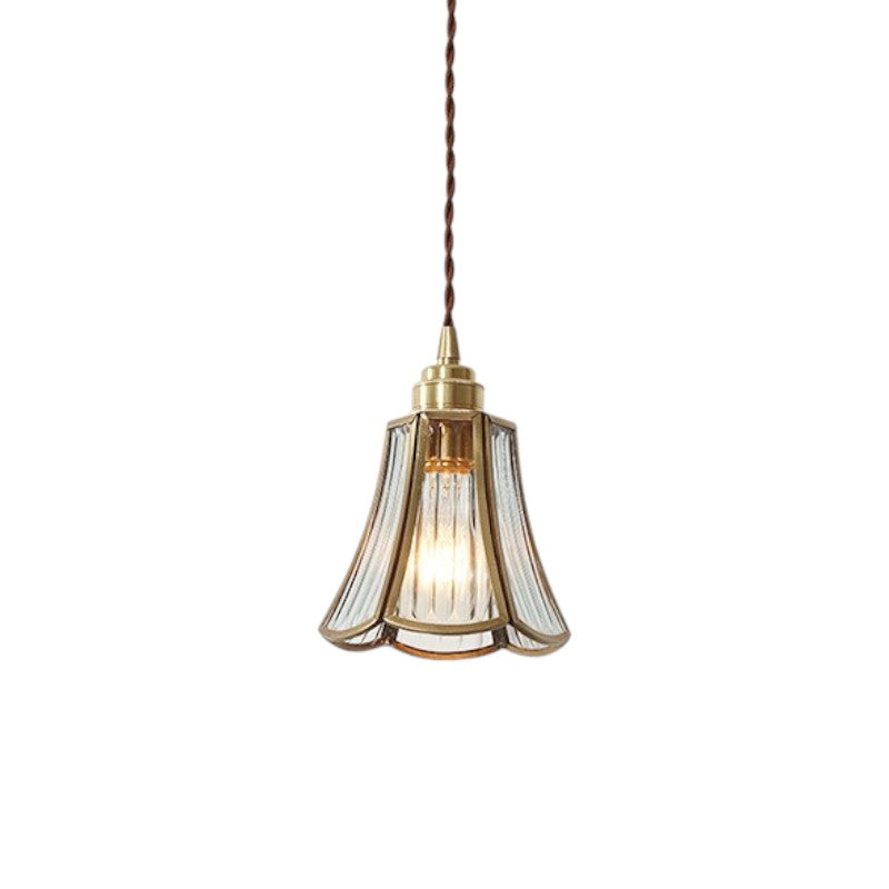 Vintage glass pendant lamp