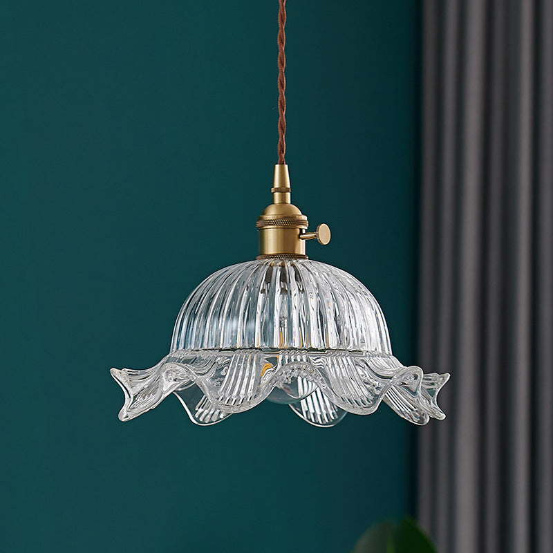 Vintage transparent pendant lamp