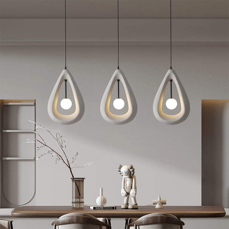 Japandi Oval Pendant Light