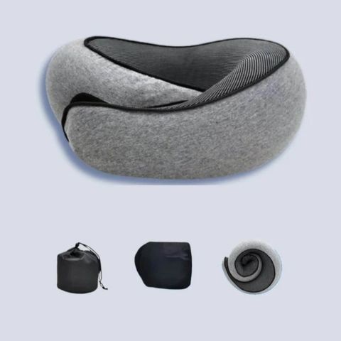 OreillerNomade Soutien Relaxant Coussin Lavable et Confortable pour Voyage tr